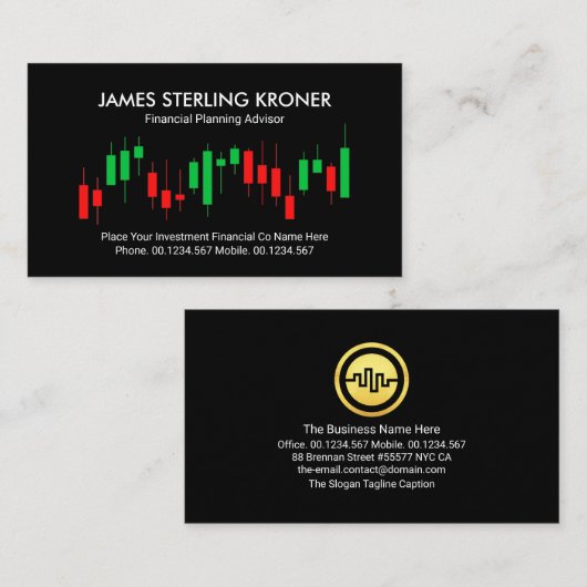 共有市場グラフ財務 名刺 (正面/裏面)