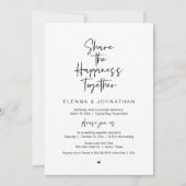 共有幸福の黒結婚の駆け落ち 招待状 (正面)