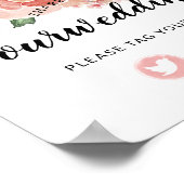 共有愛の結婚ハッシュタグSNSサイン ポスター (角)