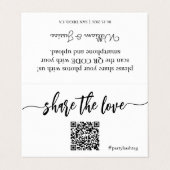 共有愛結婚の写真QRコード 名刺 (外部フラット)