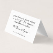 共有愛結婚の写真QRコード 名刺 (裏面)