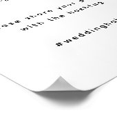 共有愛結婚のhhshtagサイン ポスター (角)