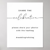 共有愛結婚のhhshtagサイン ポスター (正面)