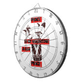 共有愛：バレンタイン・ピースアートのグラス ダーツボード (正面右)