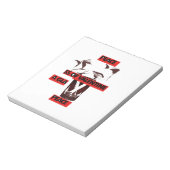 共有愛：バレンタイン・ピースアートのグラス ノートパッド (回転)