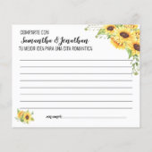 共有日付アイディアブライダルシャワー英語ゲスペインのーム (裏面)