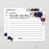 共有日付アイディアブライダルシャワー英語ゲスペインのーム (正面/裏面)