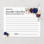 共有日付アイディアブライダルシャワー英語ゲスペインのーム (正面)