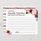 共有日付アイディアマルサラフラワーズブライダルシャワーゲーム (正面/裏面)