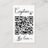 共有結婚の写真とQRコード書道 エンクロージャーカード (正面)