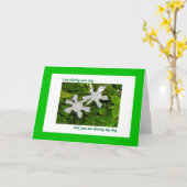 共有誕生日カード、Gardenias カード (黄色い花)