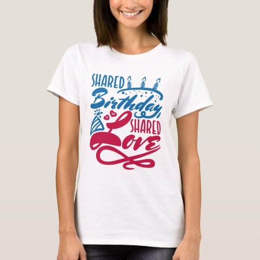 共有誕生日共有愛 Tシャツ (正面)