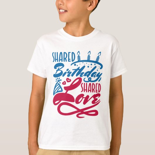 共有誕生日共有愛 Tシャツ (正面)