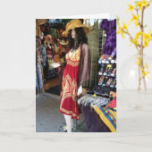 共有誕生日友人用ピッツバーグマネキン カード (黄色い花)