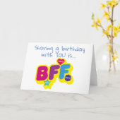 **共有誕生日**は私のお気に入りの誕生日贈答 カード (黄色い花)