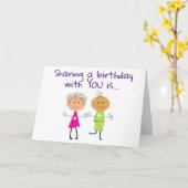 **共有誕生日**は私のお気に入りの誕生日 カード (黄色い花)