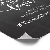 共有・ザ・ラブ結婚ズ・ハッシュタグ・シャルボード ポスター (角)