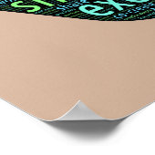 共有,リサイクル，循環，交換，協力芸術 ポスター (角)