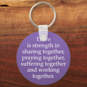 共有、祈共有、共同作業 キーホルダー (正面)