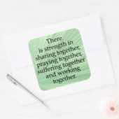 共有、祈共有、共同作業 スクエアシール (封筒)