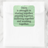 共有、祈共有、共同作業 スクエアシール (バッグ)