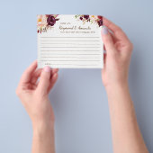 共有aカップルアイディアカードの日付ブライダルシャワー チラシ (手)