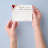 共有aカップルアイディアカードの日付ブライダルシャワー チラシ (手)