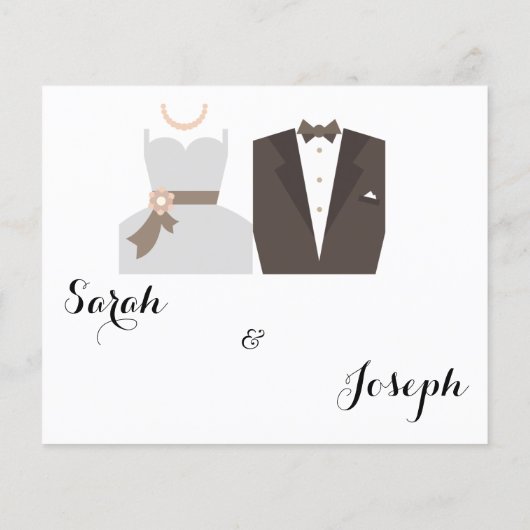 共有aカップルアイディアカードの日付ブライダルシャワー チラシ (裏面)