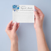 共有aカップルアイディアカードの日付ブライダルシャワー チラシ (手)