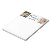 共有Aメモリお祝いのライフ2写真 ノートパッド (回転)