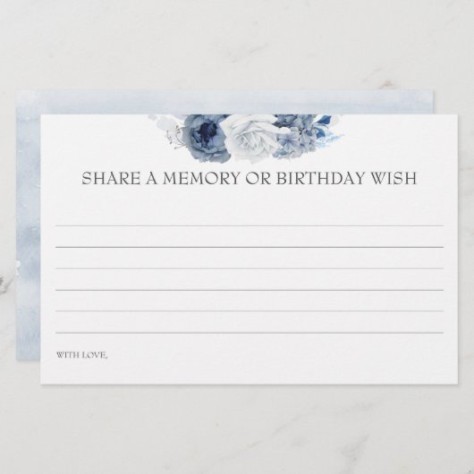 共有aメモリまたは誕生日ウィッシュ誕生日ゲームカード (正面/裏面)