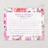 共有Aメモリフローラ葬儀の出席カード (正面)