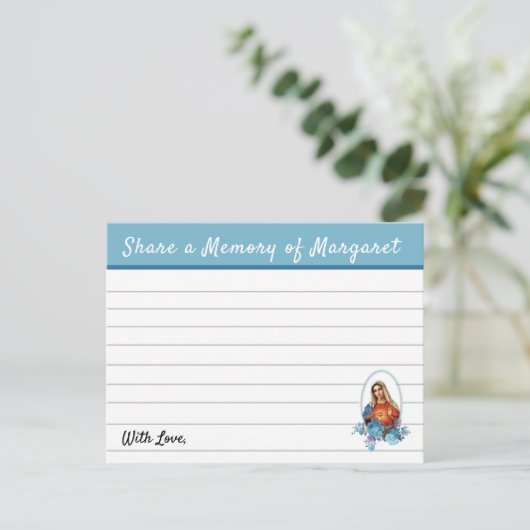 共有Aメモリヴァージンメアリー葬儀メモリアル------- ポストカード (スタンド正面)