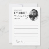 共有aメモリーカードテンプレート葬儀記念カード サンキューカード (正面)