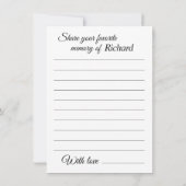 共有aメモリーカード葬儀記念新聞 サンキューカード (裏面)