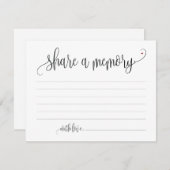 共有Aメモリ悔やみや弔慰、メモノートカード 招待状 (正面/裏面)