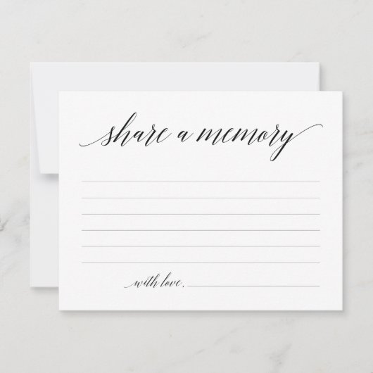 共有Aメモリ悔やみや弔慰、メモノートカード 招待状 (正面)