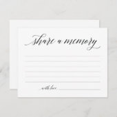 共有Aメモリ悔やみや弔慰、メモノートカード 招待状 (正面/裏面)