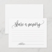 共有Aメモリ悔やみや弔慰、メモリアルノートカード 招待状 (正面/裏面)
