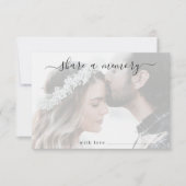 共有Aメモリ結婚写真 サンキューカード (正面)