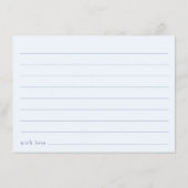 共有Aメモリ青フローラお祝いのライフ エンクロージャーカード (裏面)