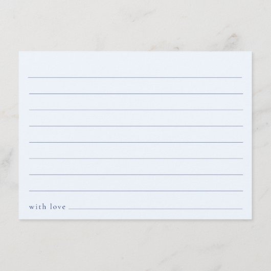 共有Aメモリ青フローラお祝いのライフ エンクロージャーカード (裏面)