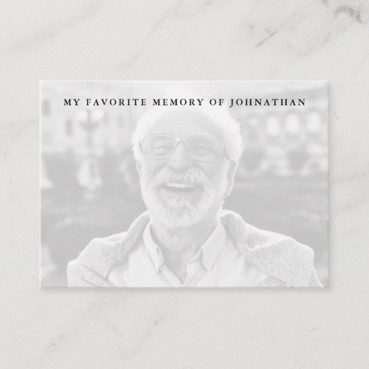 共有Aメモリ2Photoメモリアルカード 名刺 (正面)