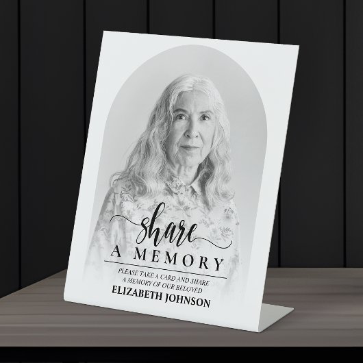 共有aメモリ – 葬儀記念写真 台座サイン