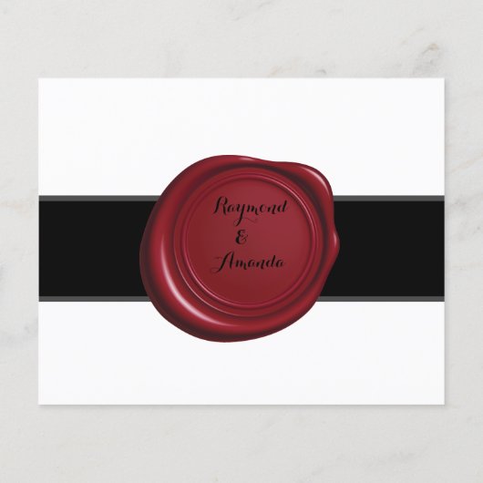 共有a日付アイディアカップルブライダルシャワーカード チラシ (裏面)