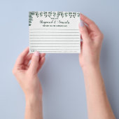 共有a日付アイディアカップルブライダルシャワーカード チラシ (手)