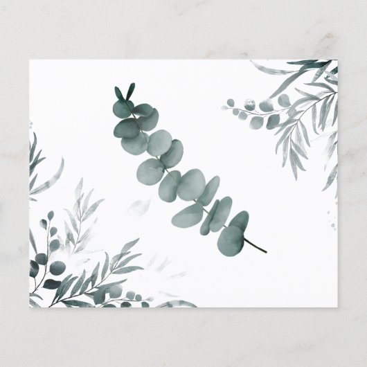 共有a日付アイディアカップルブライダルシャワーカード チラシ (裏面)