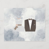 共有a日付アイディアカップルブライダルシャワーカード チラシ (裏面)