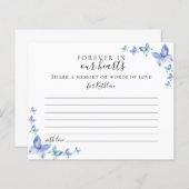 共有A記憶蝶の葬儀の出席カード (正面/裏面)