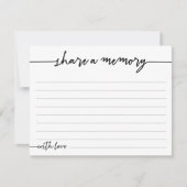 共有A追悼式が行われる ノートカード (正面)